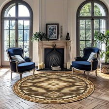 140cm 140cm1pc Round Polyester Area Mat 23x2331x3147x4763x63inches - Machine Was