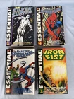 Marvel Essential Lot The Amazing Spider-Man 4 & 6 Silver Surfer 1 Iron Fist 1