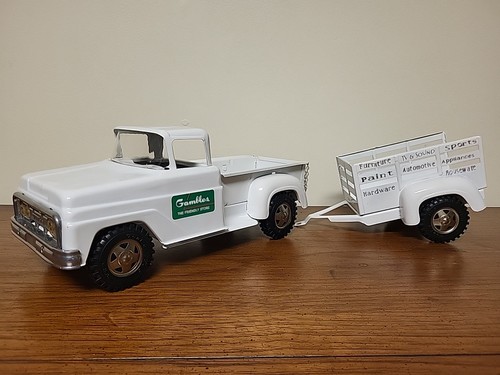 Vintage 62' Tonka Gambles Pickup with Custom Trailer, Excellent Condition - Picture 2 of 22