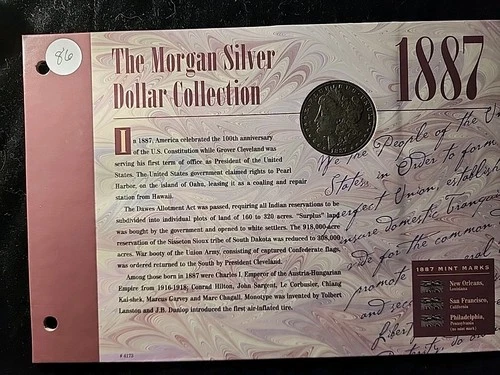 UNCIRCULATED 1887-O MORGAN