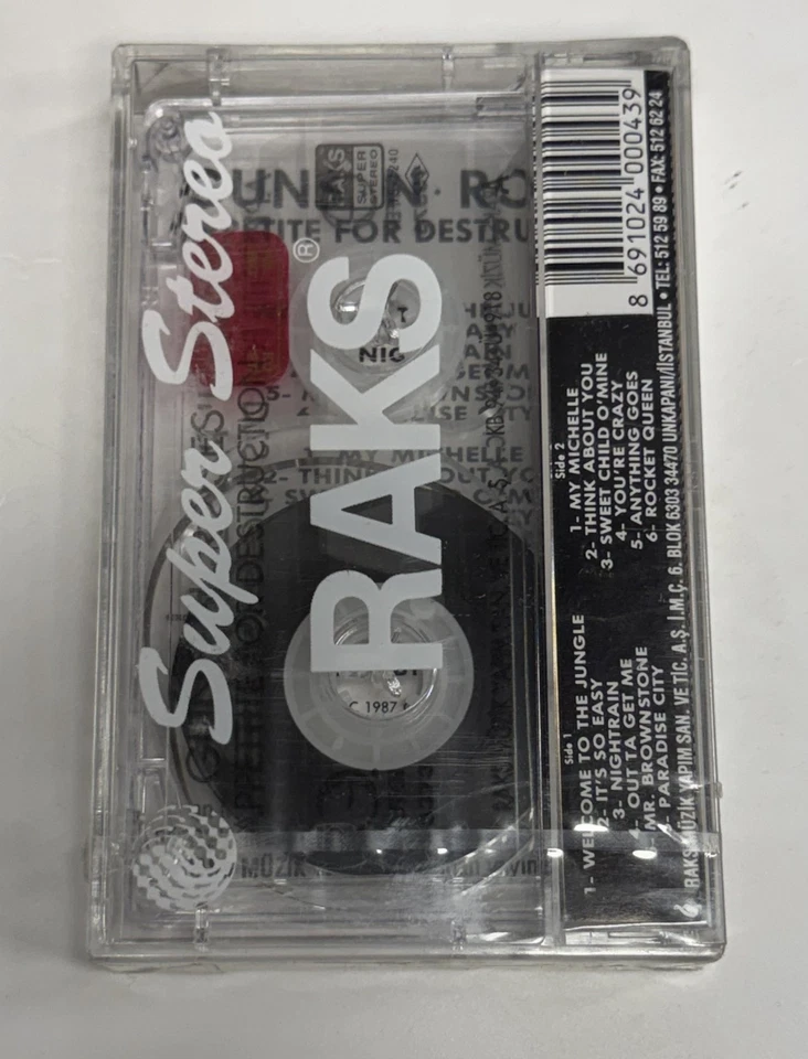 GUNS N' ROSES - APPETITE FOR DESTRUCTION (1994) SEALED CASSETTE MADE IN TURKEY - Image 2 of 2