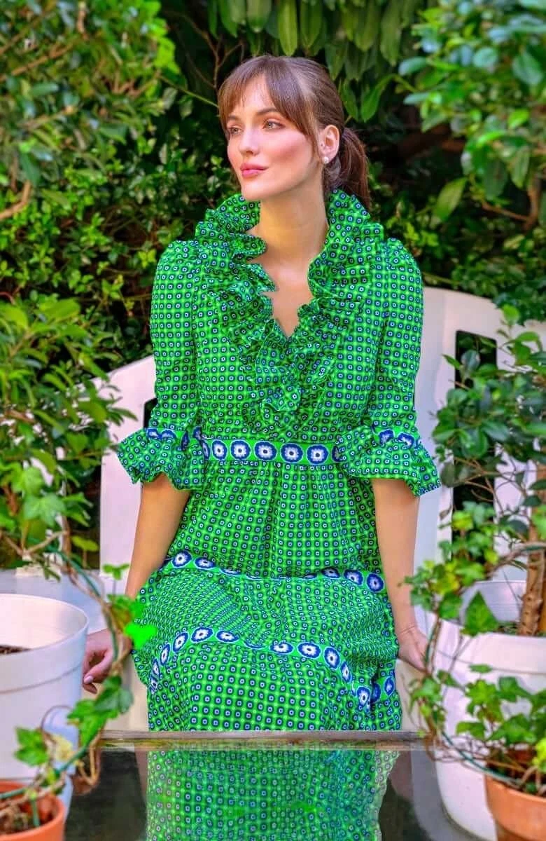 Jupe Gucci x Ken Scott en soie noire avec imprimé fleur rose et bleu