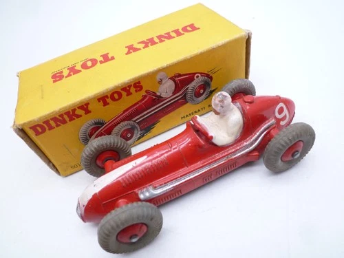 VINTAGE DINKY TOYS 23N MASERATI GP RACING CAR IN ORIGINAL BOX 1953