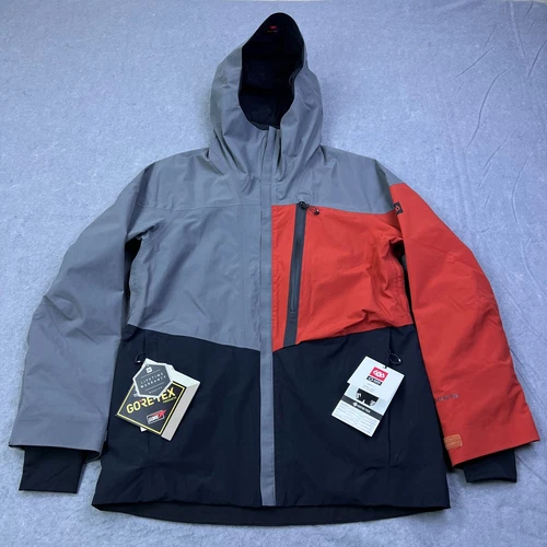686 GORE-TEX GT Shell Jacket Men's Medium Rhino Gray Colorblock