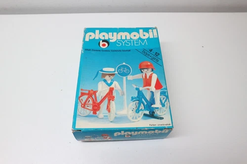 playmobil 3573 setnr. couple bicycle bike tour vintage village city men women