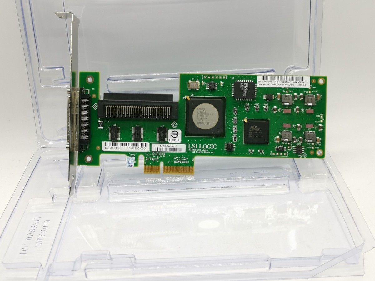 LSI Logic SCSI LVD/SE Controller PCI Express X4 LSI20320IE 439946 - Foto 10