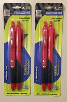 Two Pack Zebra Emulsion Ink- 1.0mm Medium Red Ink Pen-super Smooth-usa Seller Two Pack Zebra Emulsion Ink- 1.0mm Medium Red Ink Pen-super Smooth-usa Seller