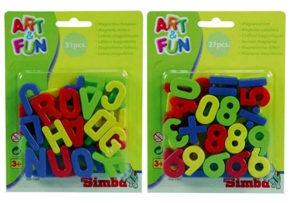 37 Magnetzahlen und/oder 31 Magnetbuchstaben - freie Auswahl