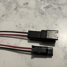 18 AWG Black Deutsch DTM 2 Pin Automotive Wire Waterproof Connector Black Red