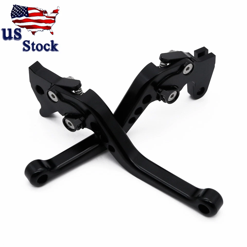 For Yamaha YZF R1 2004-2008 06 07 YZF R6 2005-2016 CNC Black Brake Clutch Levers Foto 3 de 4