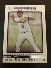 Ryan Zimmerman 2009 Topps Ticket To Stardom Nationals #191  *A646*
