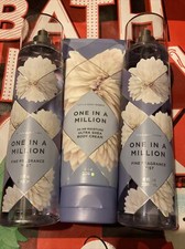 NEW Bath  Body Works One in a Million - Lot of 3 - 8 Oz Body Cream  Body Mist