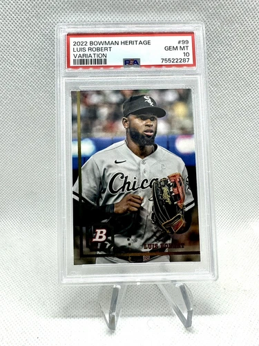 Luis Robert 2022 Bowman Heritage Image Swap #99 PSA 10
