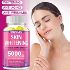 Skin Whitening With L-Glutathione 5000mcg Dark spot Brightening Capsules