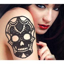 Lost in Lace Skull Body Art