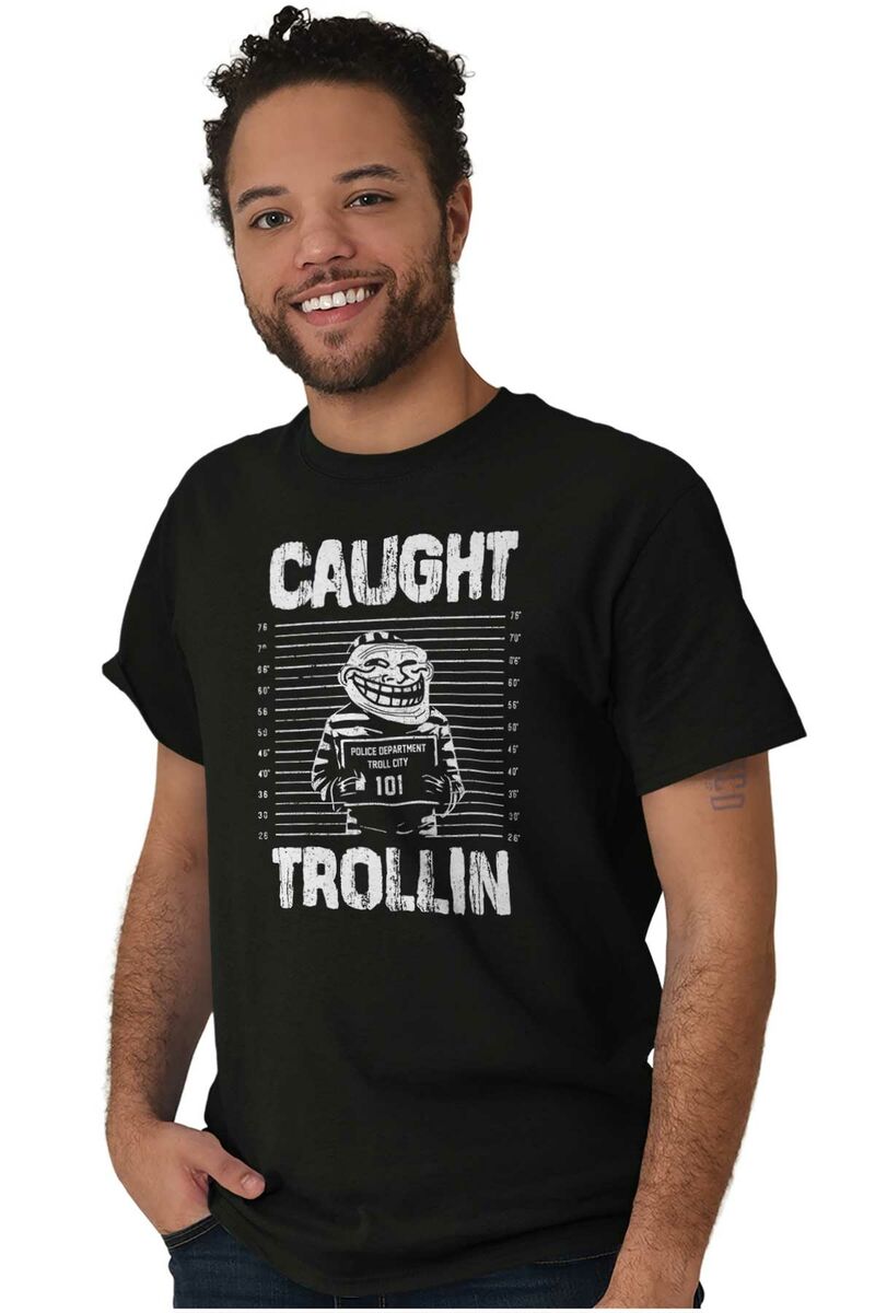 Funny Troll Face Meme Jail Comic Character Womens or Mens Crewneck T Shirt  Tee