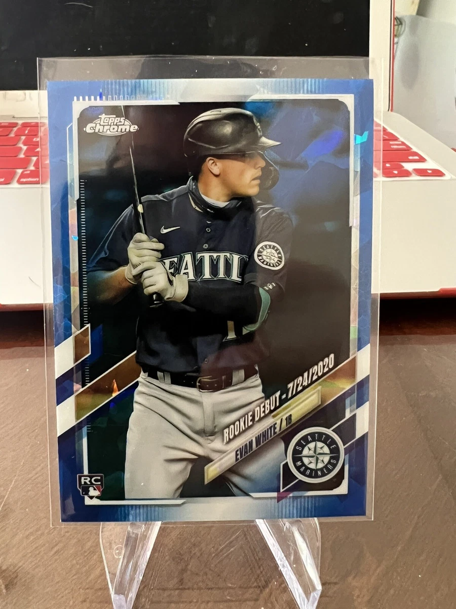 2021 Topps Chrome Update Sapphire Evan White Rookie Debut Rookie RC #US73  D29 | eBay