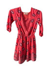 abercrombie kids peach pink boho dress fully lined 11/12