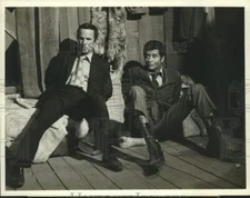 1971 Press Photo Actors Don Adams and Rupert Crosse on "The Partners"