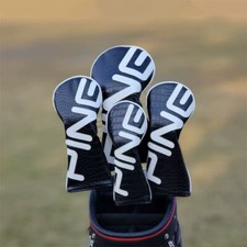 PING Leather Driver, Fairway Wood, Hybrid Headcover Black - Individual