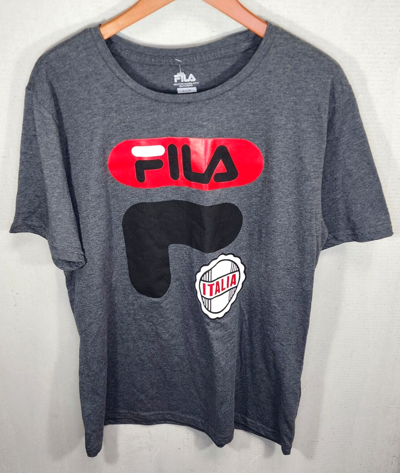 FILA Camicia Large Italia Logo Grigio A50