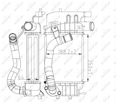 NRF 30785 Intercooler, charger for Toyota