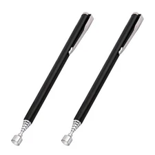 2Pcs Magnetic Telescoping Pick-Up Tool with Pocket Clip 3 Lb Extendable Magnetic