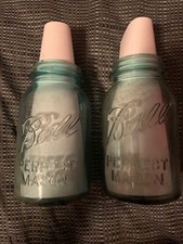 1923 - 1933 Ball Mason Jar Quart Lot Of 2