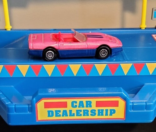 1980's Vintage MC Toys Corvette Pink & Blue Convertible Die Cast color change - Picture 2 of 4