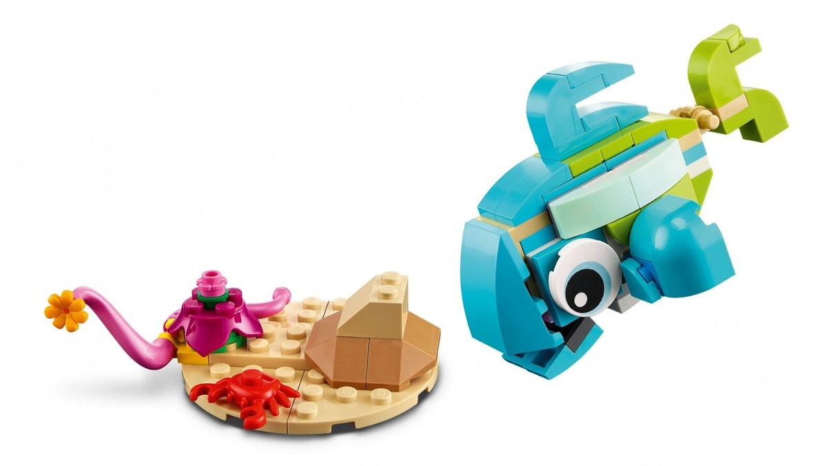 LEGO CREATOR (31128) Dolphin and Turtle - 137 pcs - Seahorse Sea