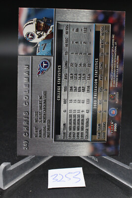2000 Metal Emerald Tennessee Titans Football Card #249 Chris
