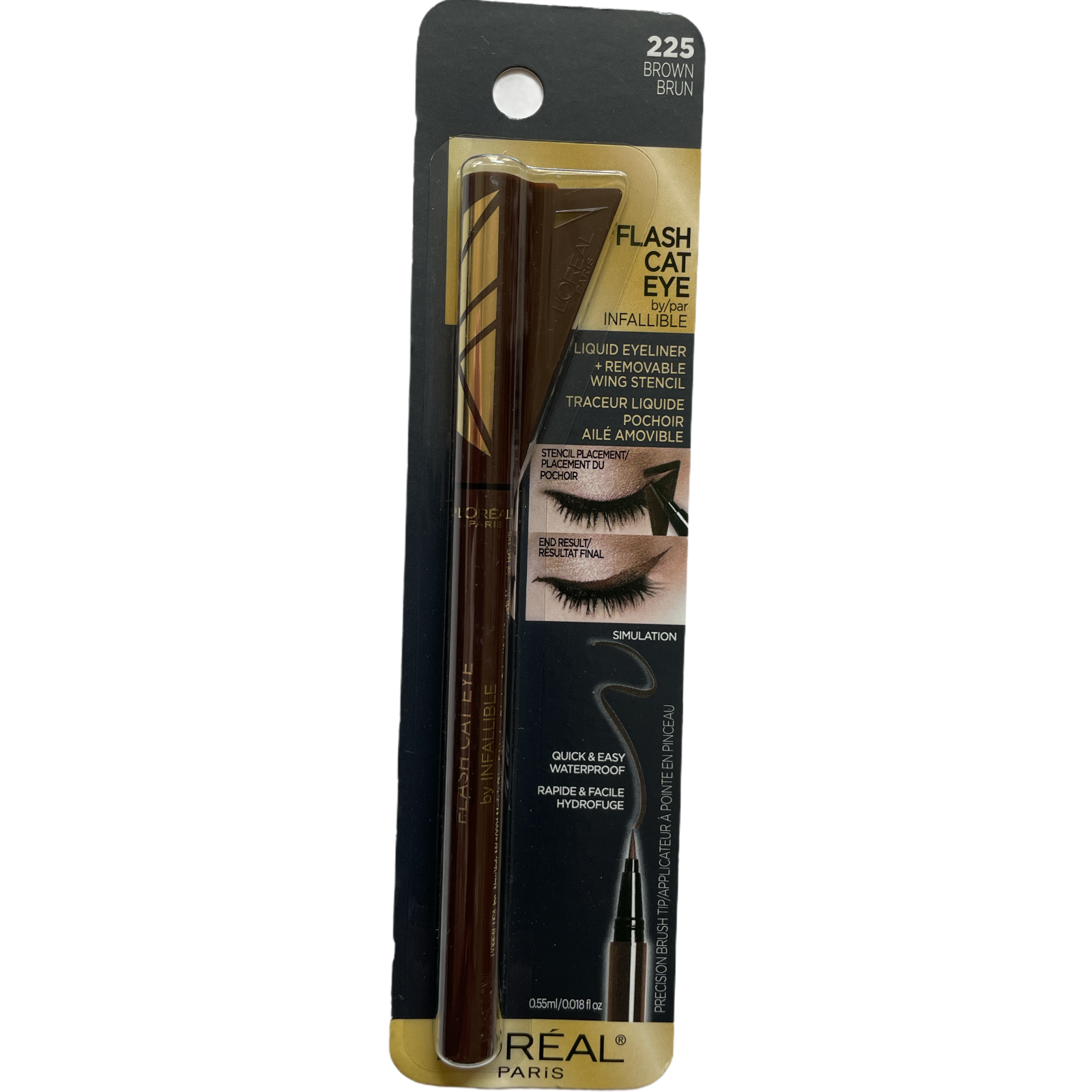 L'Oreal Infallible Flash Cat Eye Waterproof Brush Tip Liquid Eyeliner