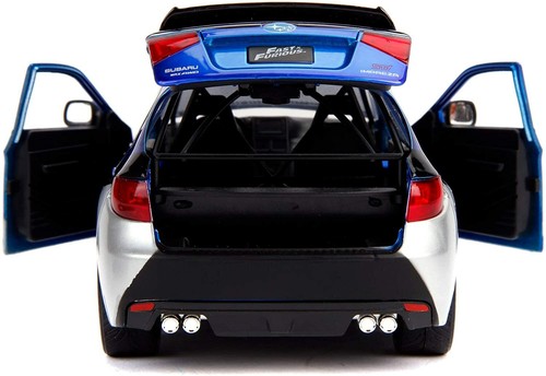 Fast & Furious 1:24 Brian's Subaru Impreza WRX STI Kids Model Diecast Toy Car 8+ - Picture 7 of 13