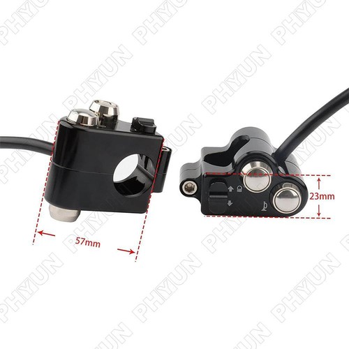 22mm Universal CNC Motorcycle Handlebar Switch Control Modified Part W/ Harness - Picture 5 of 6