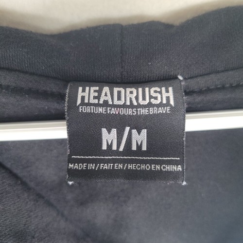 HEADRUSH BIKER MEN HOODIE SIZE L GREY COLOR - Picture 13 of 24