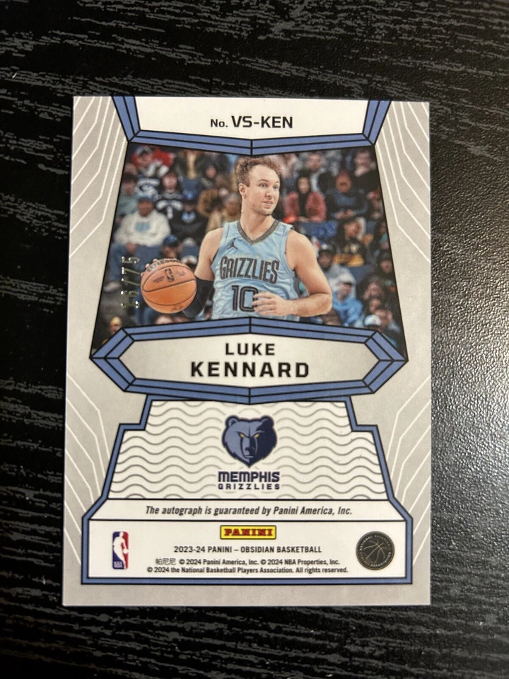2023-24 Panini Obsidian Luke Kennard Volcanic Electric Etch Orange Auto #16/75 - Image 2 of 2