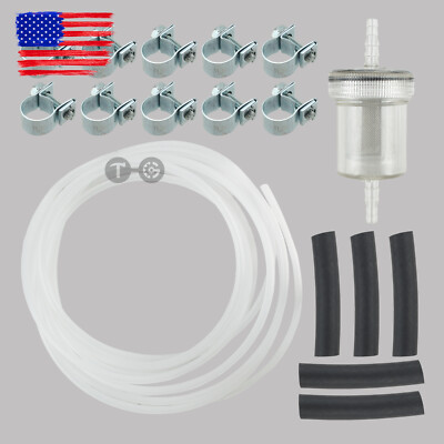 For Webasto Eberspacher Diesel Heater Inline Fuel Filter Hose Clip Pipe Line Kit
