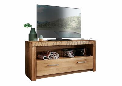 Massivholz TV-Lowboard EIKE 118x56x40cm Wildeiche geölt Fernseh-schrank kommode