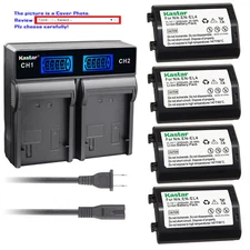 Kastar Battery LCD Rapid Dual Charger for Nikon EN-EL4 EN-EL4a & Nikon Camera D3