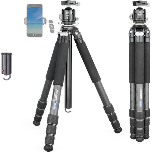 Trípode de viaje profesional de fibra de carbono INNOREL para cámara réflex digital Ballhead GT324C - Imagen 18 de 26