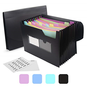 A4 Concertina Expanding File Accordion Folder Document Organiser Colorful *p