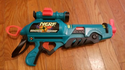 Vintage 1998  NERF Hyper Sight Expanding Blast Dart Gun. No Darts