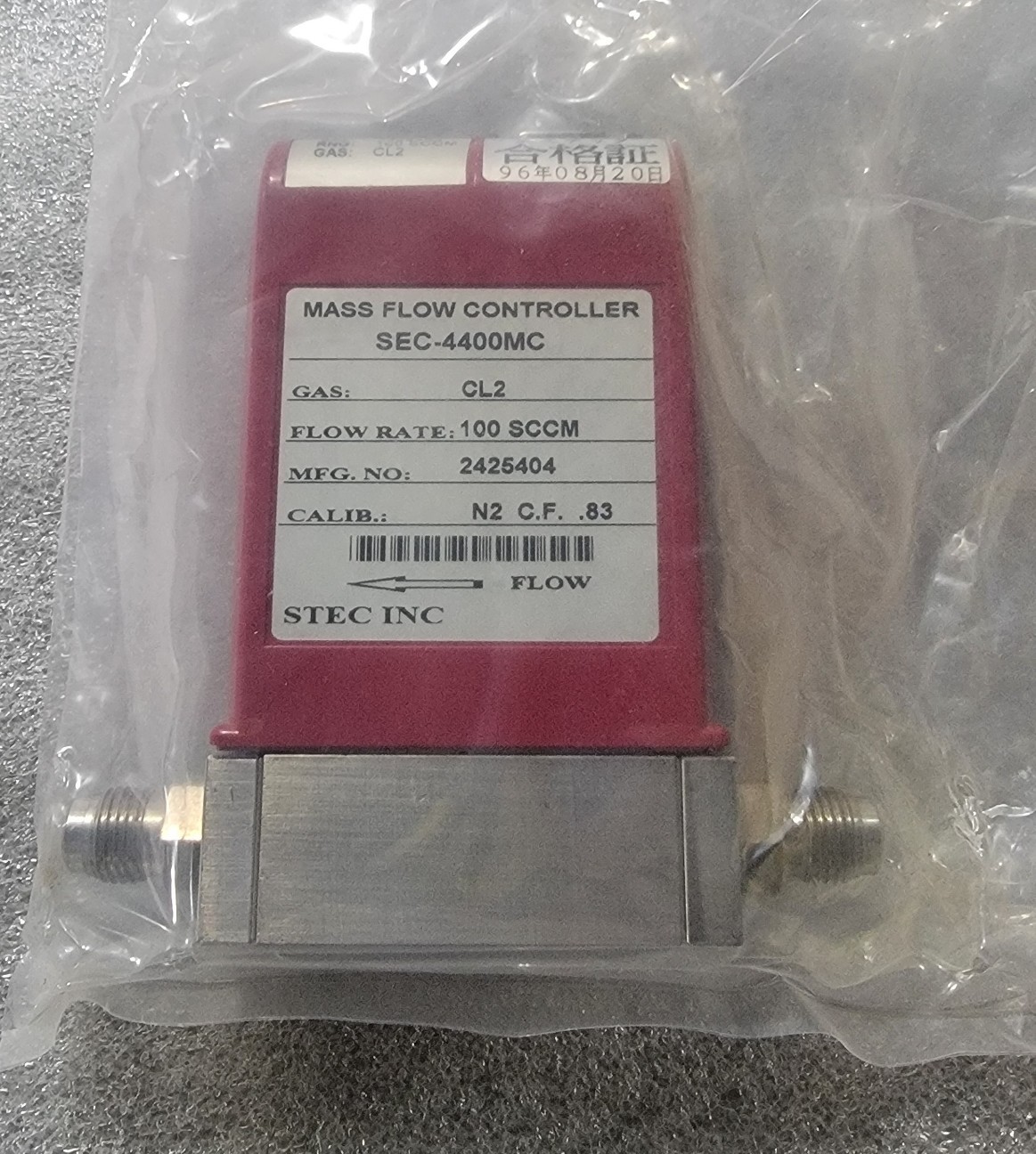 STEC SEC-4400MC Mass Flow Controller Used - See details for Gas/Range Avail