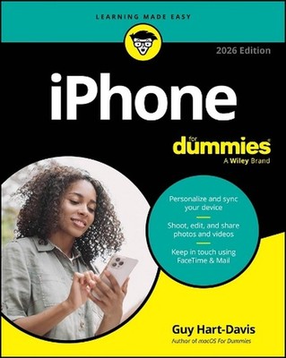 iPhone For Dummies, 2026 Edition by Guy Hart-Davis Paperback Book