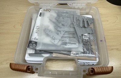 Sizzix Tim Holtz Thinlits Dies 150 + with storage box with magnetic organizers