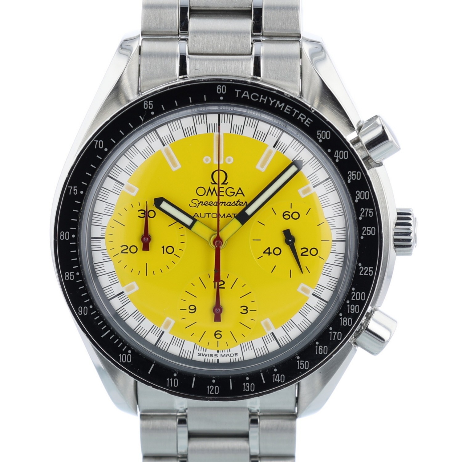Omega Speedmaster Michael Schumacher Yellow Dial 3810.12.40 with Omega Box
