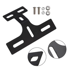Motorcycle License Plate Holder Rear Tail Light Bracket Mount Support