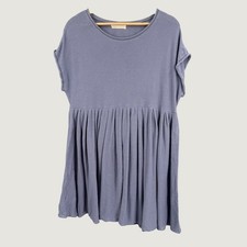 Urban Outfitters Oversized Blue Sweater Dress Size XS Knit Babydoll Mini Dress