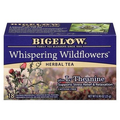 Whispering Wildflowers Plus L-Theanine Herbal Tea 0.9 Oz(Case Of 6) By Bigelow