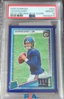 2025 Donruss Jaxson Dart Rated Rookie #400 Optic Preview Blue Scope Giants (RC)
